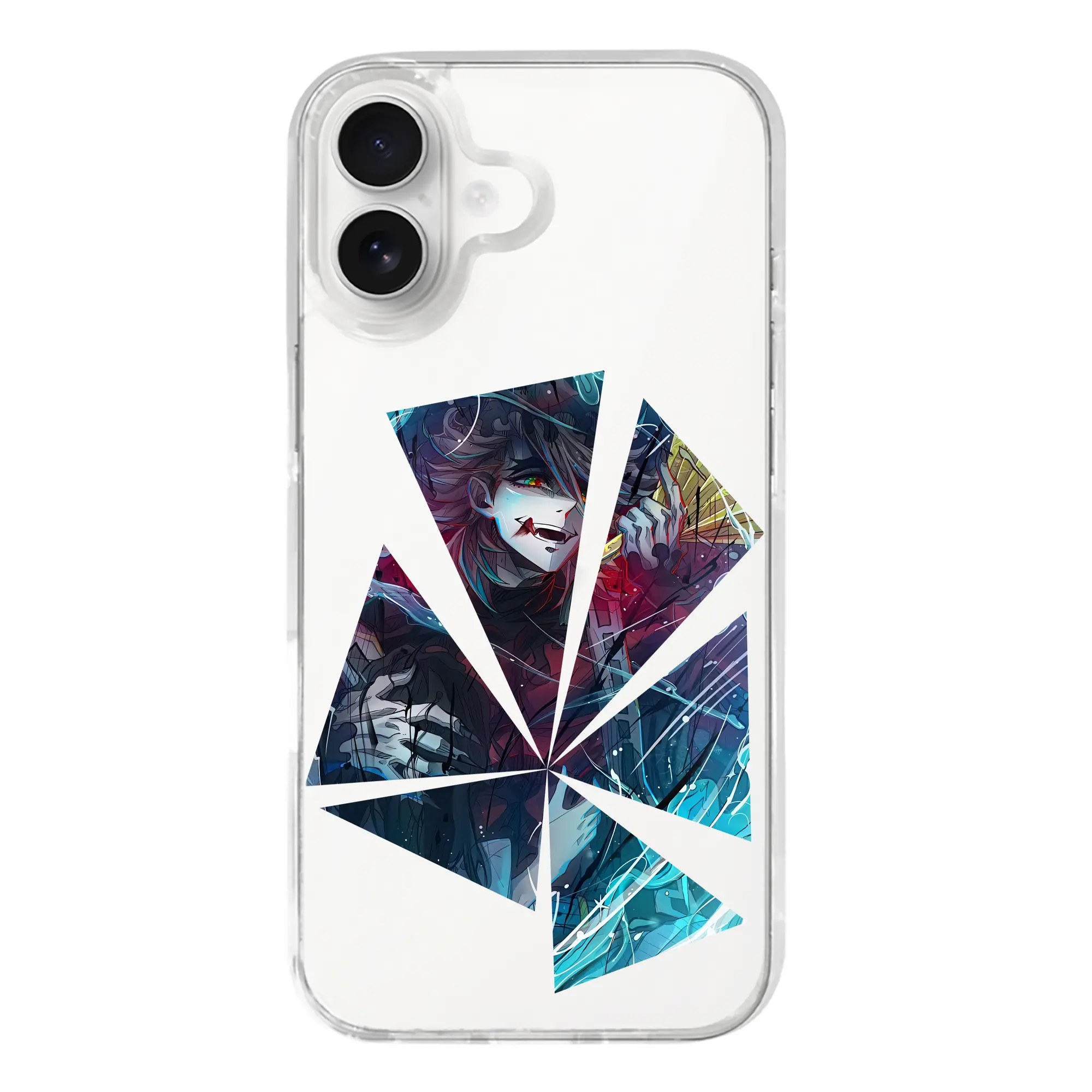 鬼滅の刃 グッズ,童磨 - iPhone 17シリーズ 透明スマホケース – 薄型・耐衝撃・精密フィット保護カバー